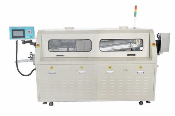 380V 60Hz SMT वेव सोल्डरिंग मशीन लीड फ्री, पीएलसी टचस्क्रीन नियंत्रण के साथ